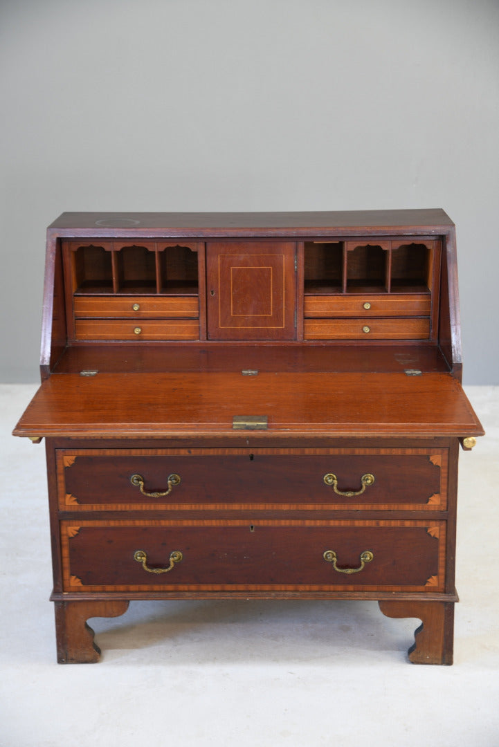 Georgian Style Mahogany Bureau - Kernow Furniture