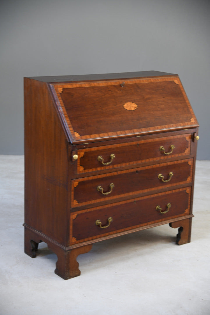 Georgian Style Mahogany Bureau - Kernow Furniture