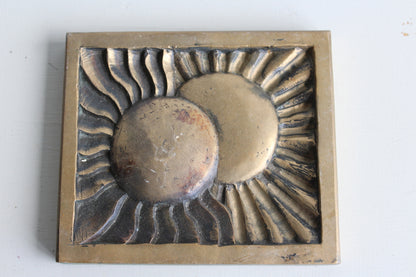 Contemporary Bronze Sun Plaque - Kernow Furniture