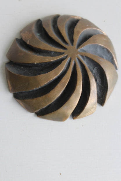 Bronzed Abstract Wheel Sculpture - Kernow Furniture