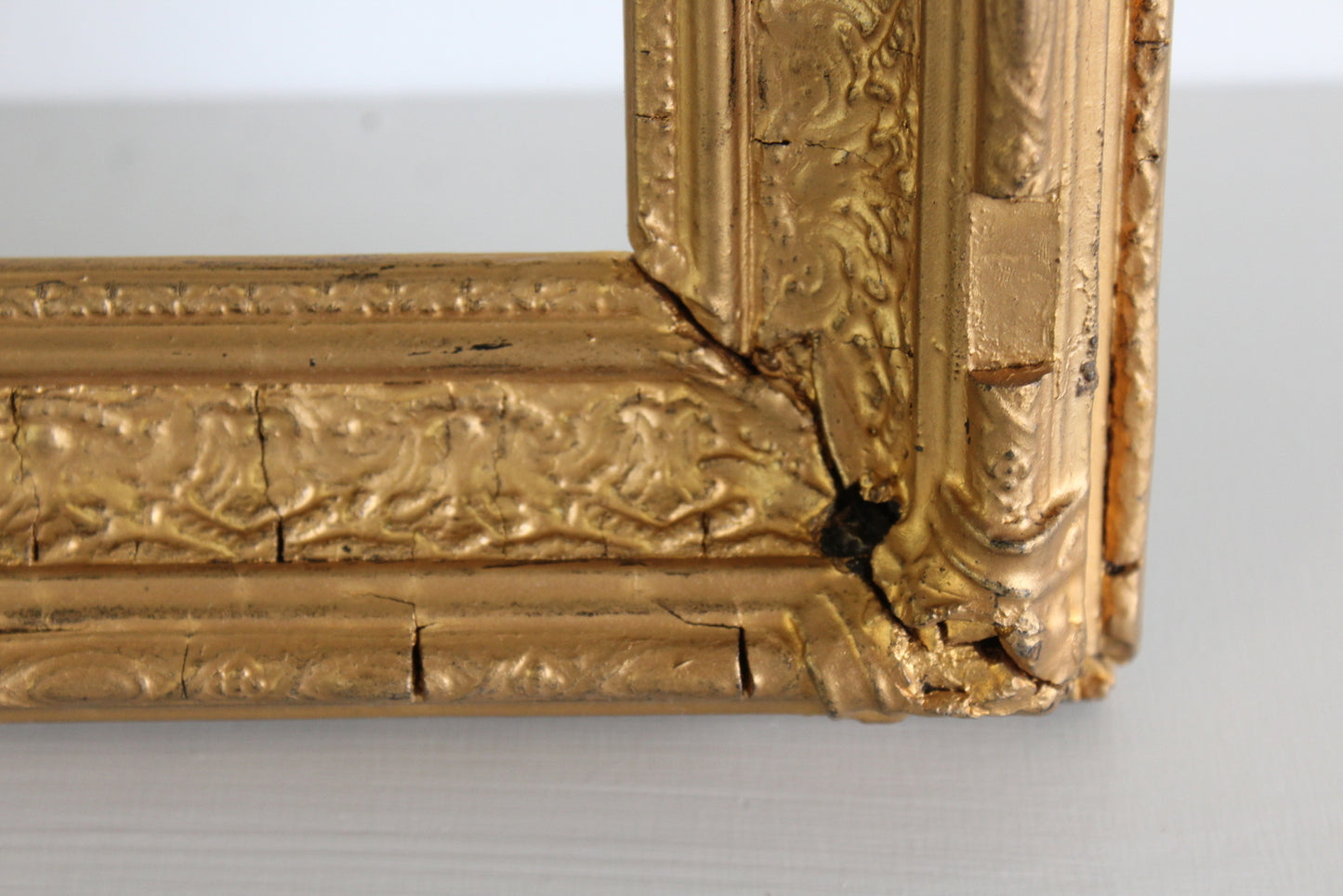 Antique Ornate Gilt Gesso Frame - Kernow Furniture