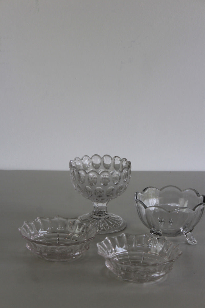 Collection Vintage Glass Bowls - Kernow Furniture