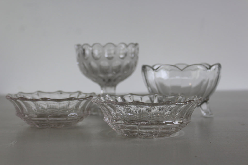 Collection Vintage Glass Bowls - Kernow Furniture