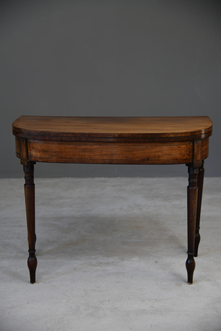 Antique Mahogany Games Table - Kernow Furniture