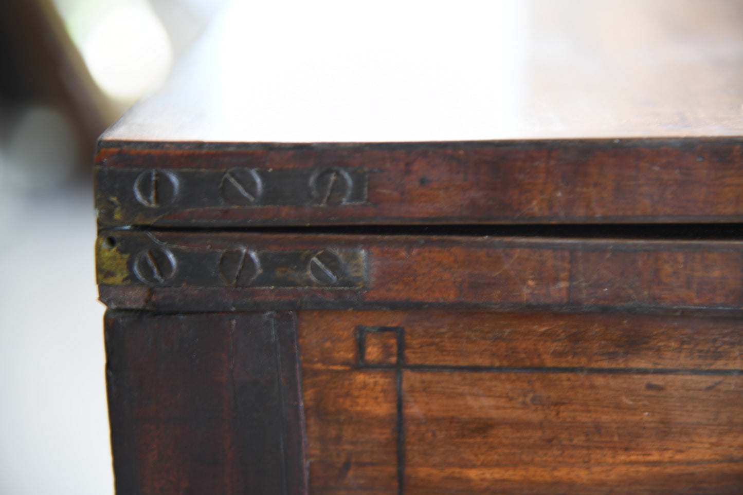 Antique Mahogany Games Table - Kernow Furniture