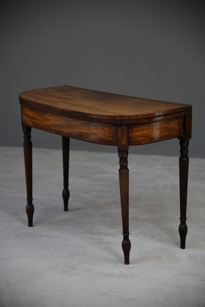 Antique Mahogany Games Table - Kernow Furniture