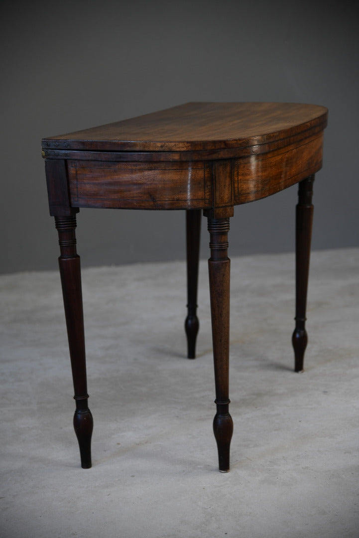 Antique Mahogany Games Table - Kernow Furniture