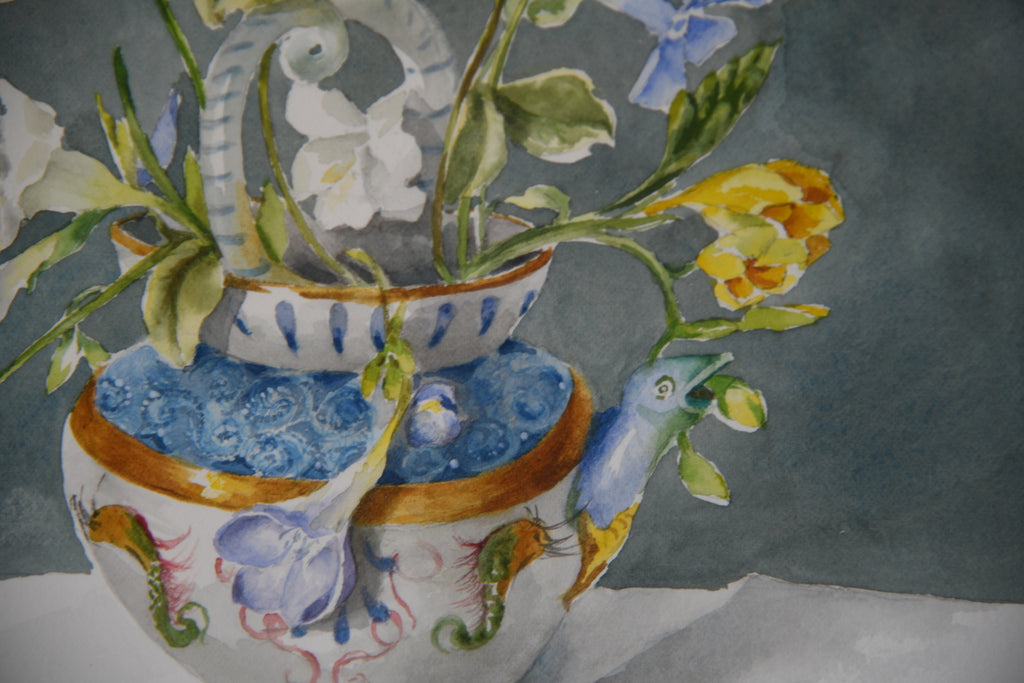 StIll Life - Vase of Flowers - Kernow Furniture