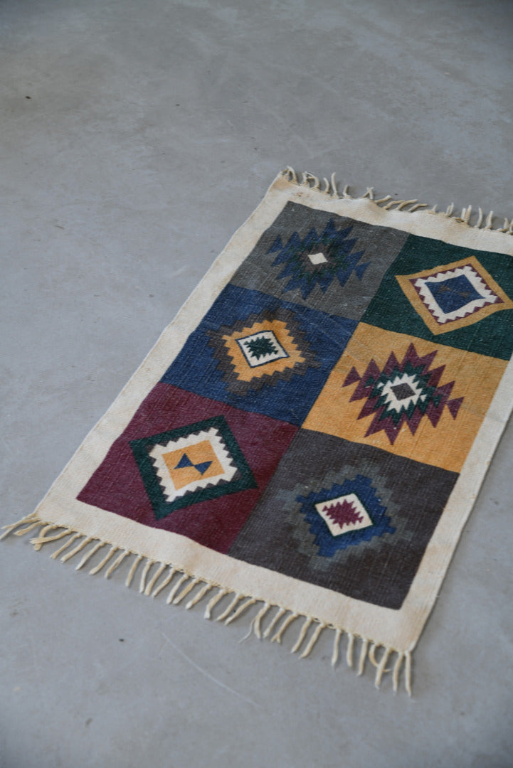 Indian Geometric Cotton Mat - Kernow Furniture