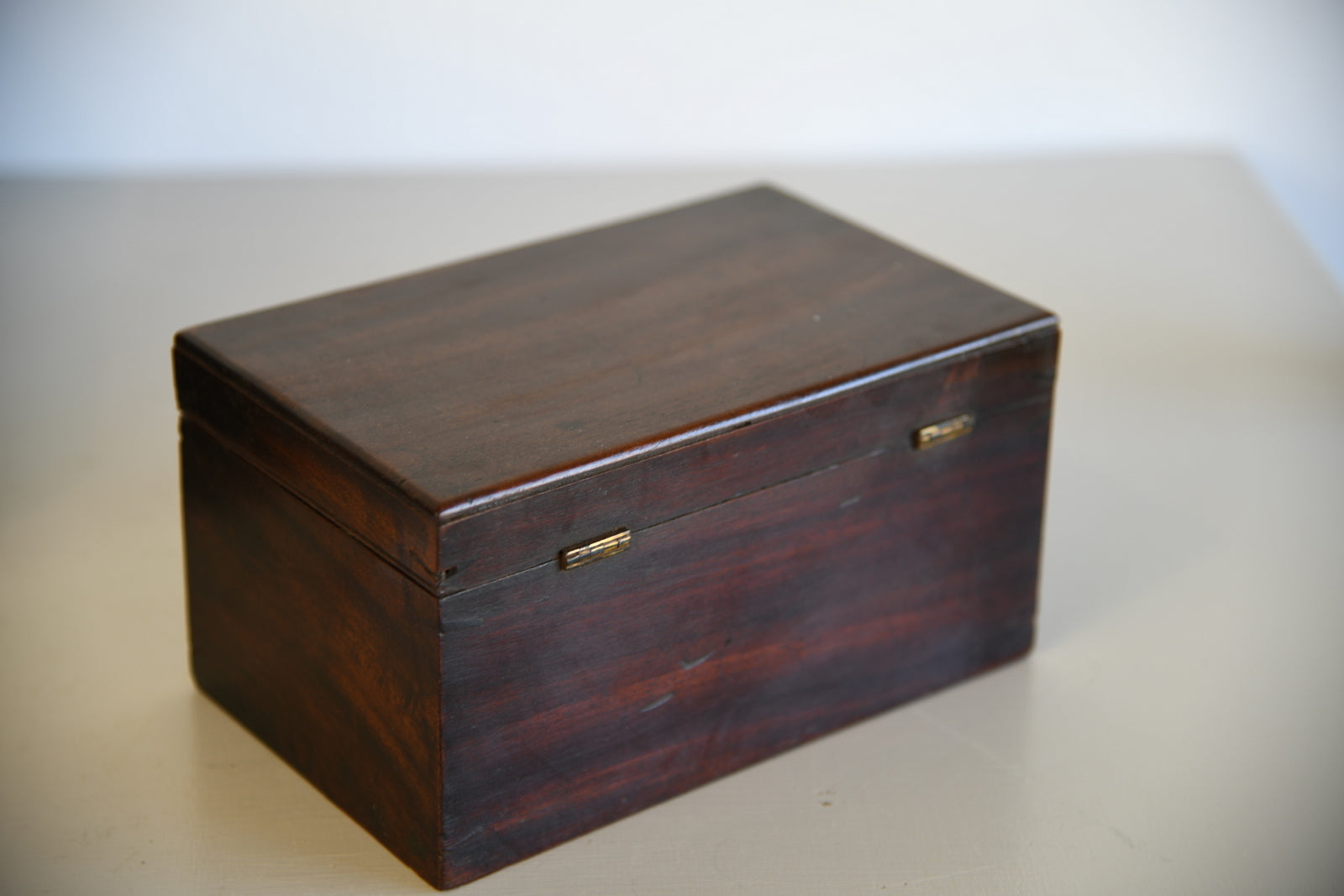 19th Century Mahogany Box - Kernow Furniture