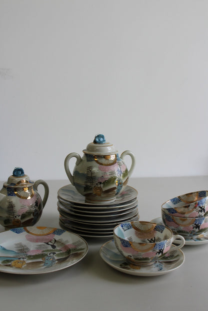 Oriental Satsuma Part Tea Set - Kernow Furniture