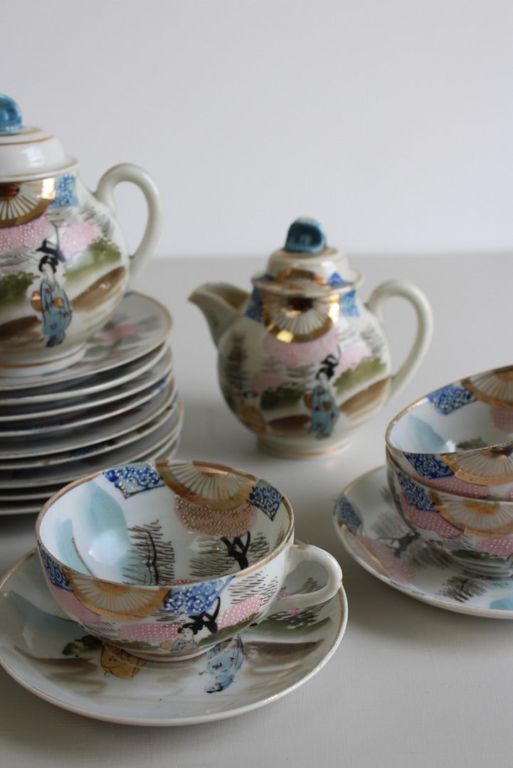 Oriental Satsuma Part Tea Set - Kernow Furniture