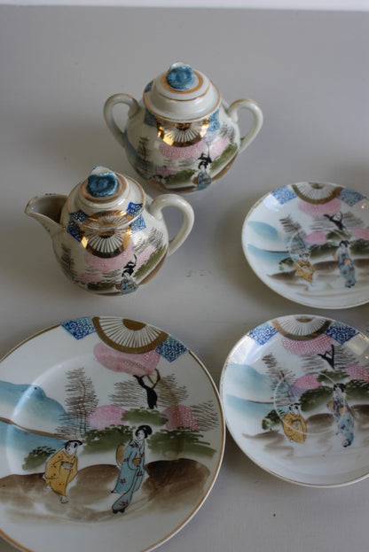 Oriental Satsuma Part Tea Set - Kernow Furniture