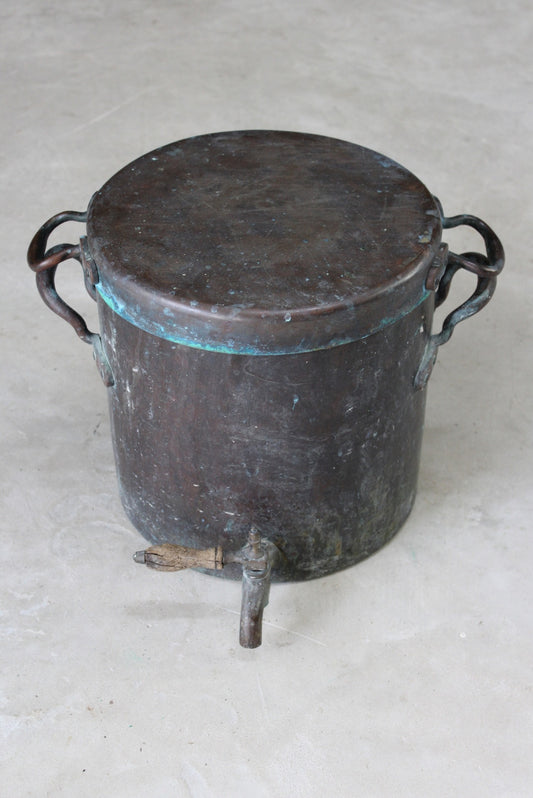 Antique Copper Hot Water Urn - Kernow Furniture