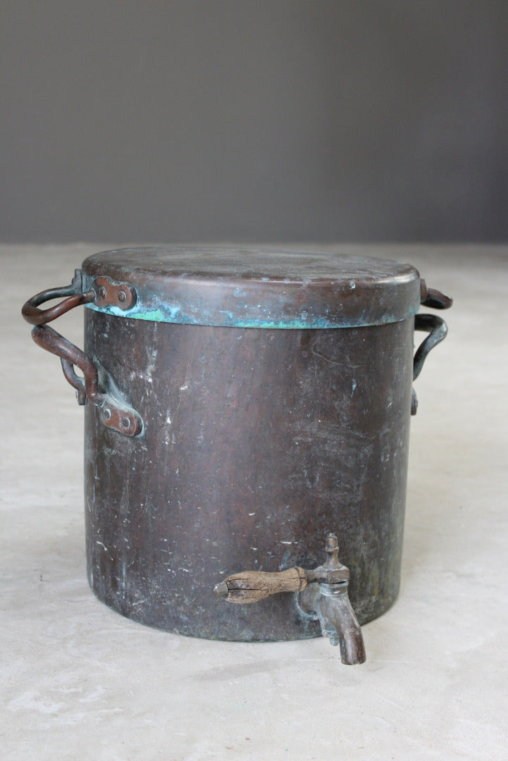 Antique Copper Hot Water Urn - Kernow Furniture