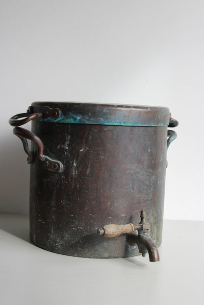 Antique Copper Hot Water Urn - Kernow Furniture