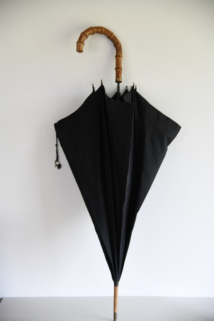 Vintage Black Umbrella - Kernow Furniture