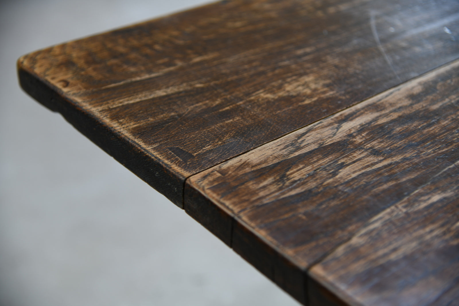 Rustic Oak Refectory Table - Kernow Furniture