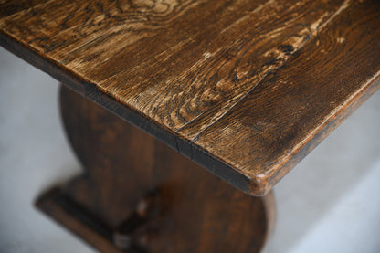 Rustic Oak Refectory Table - Kernow Furniture