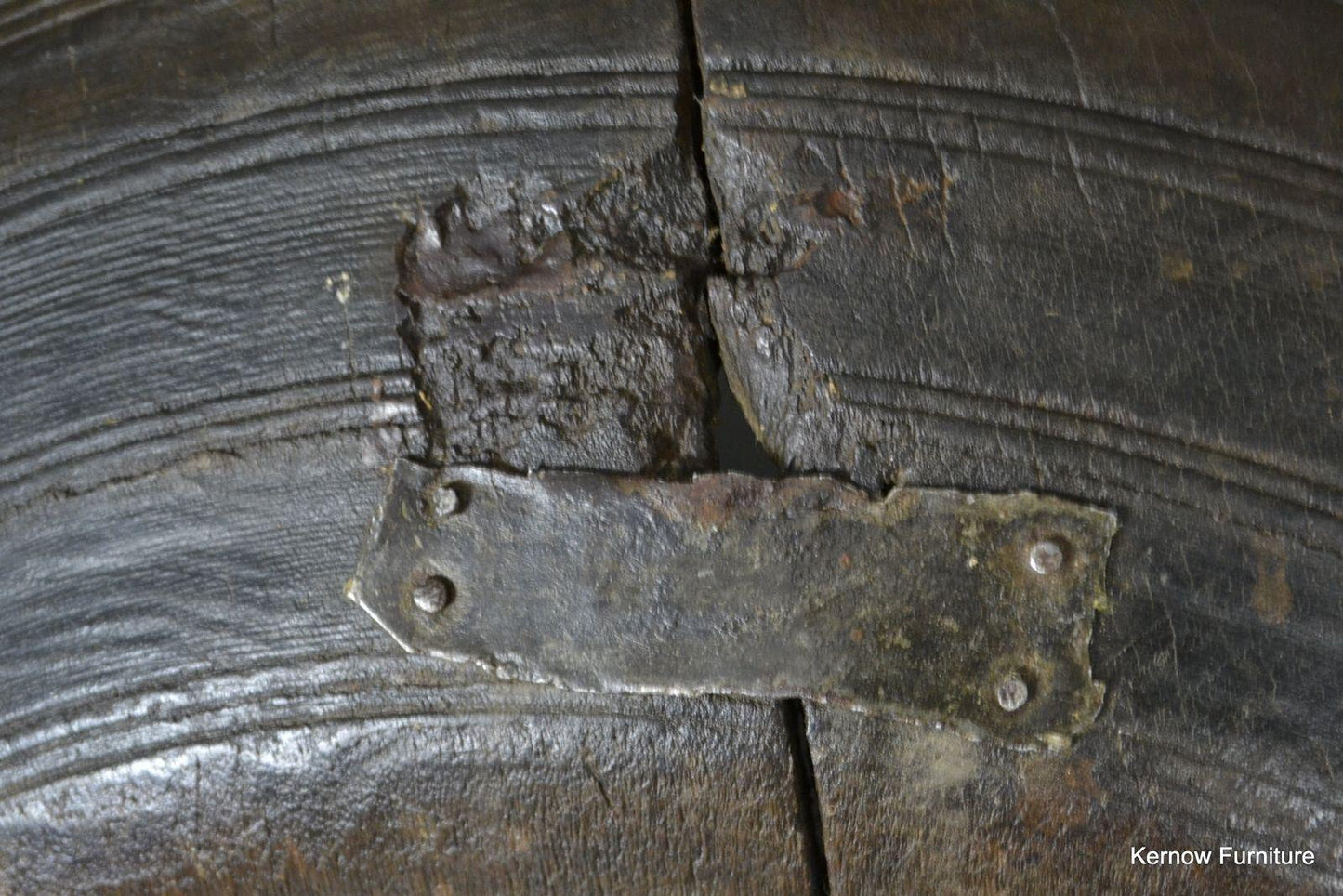 Large Rustic Indian Turned Wooden Bowl