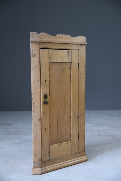 Rustic Pine Corner Cupboard - Kernow Furniture