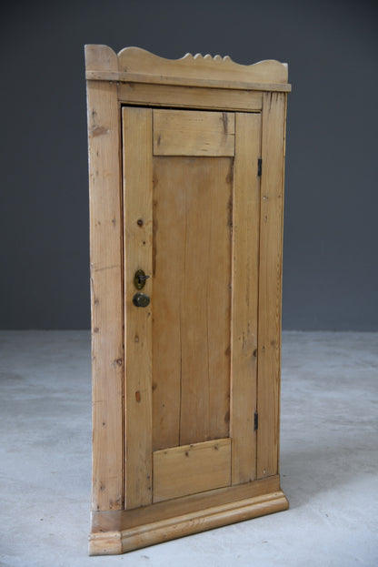 Rustic Pine Corner Cupboard - Kernow Furniture