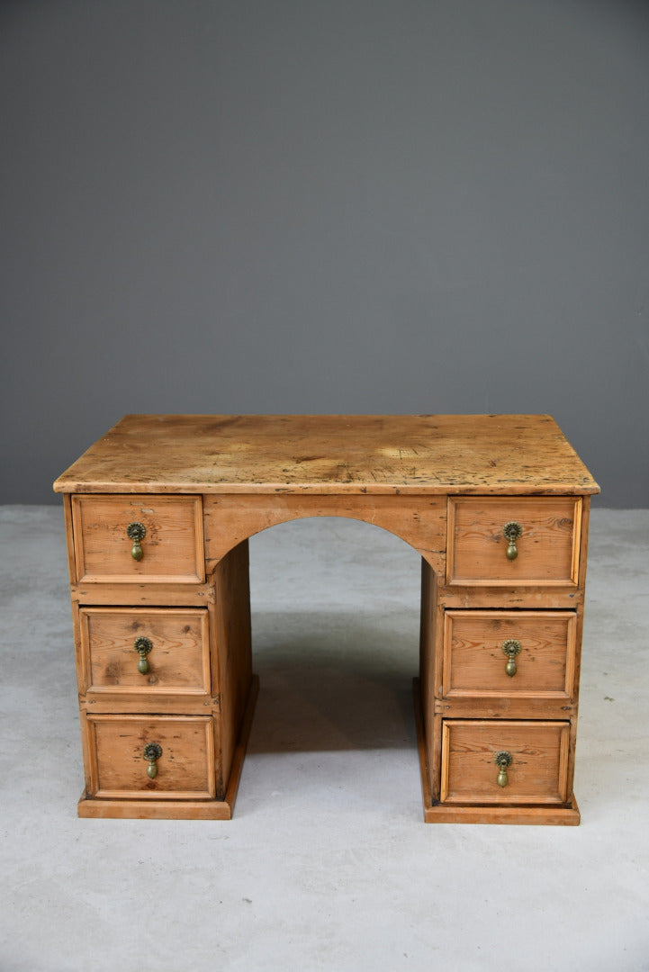 Rustic Pine Desk - Kernow Furniture