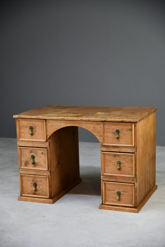 Rustic Pine Desk - Kernow Furniture