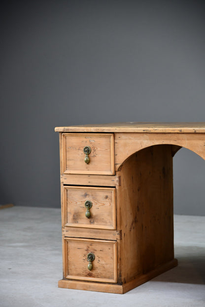 Rustic Pine Desk - Kernow Furniture