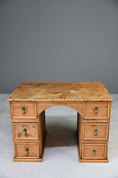 Rustic Pine Desk - Kernow Furniture