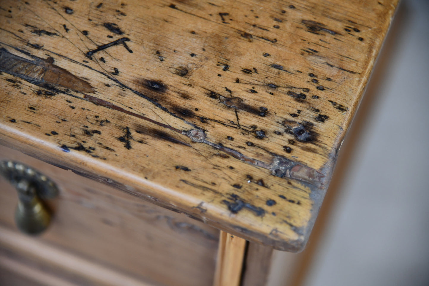 Rustic Pine Desk - Kernow Furniture