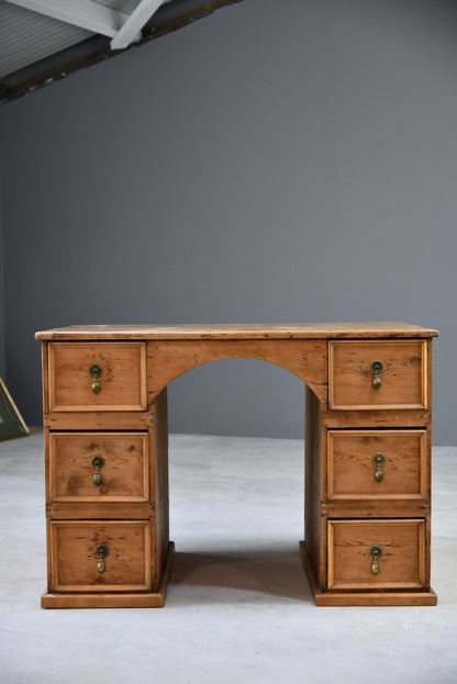 Rustic Pine Desk - Kernow Furniture