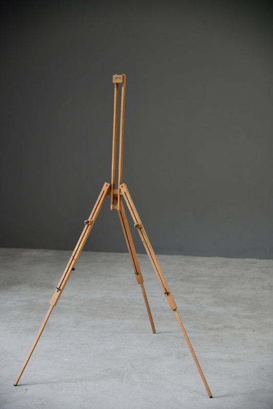 Vintage Wooden Folding Tripod Easel - Kernow Furniture