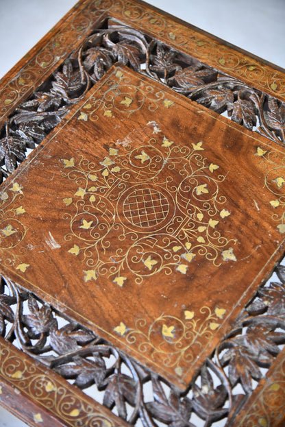 Pair Inlaid Eastern Side Tables - Kernow Furniture