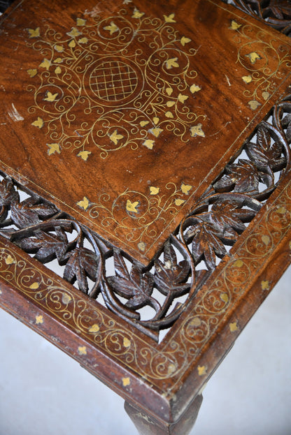 Pair Inlaid Eastern Side Tables - Kernow Furniture