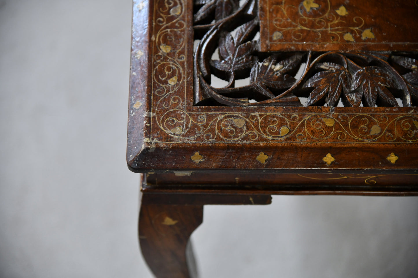 Pair Inlaid Eastern Side Tables - Kernow Furniture