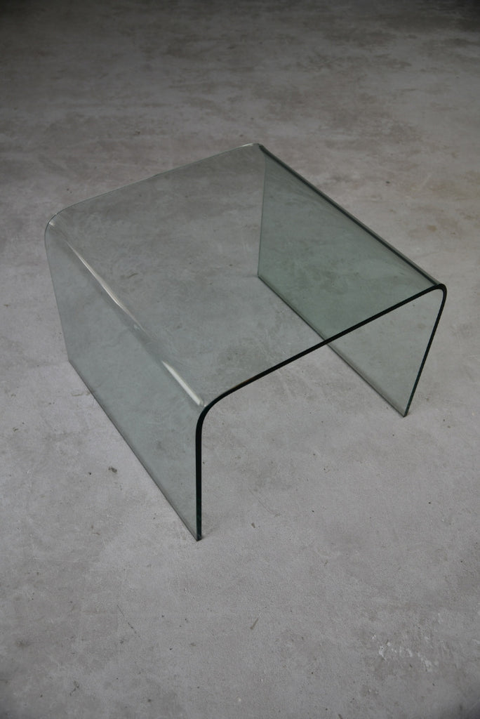 Contemporary Curved Glass Coffee Table - Kernow Furniture