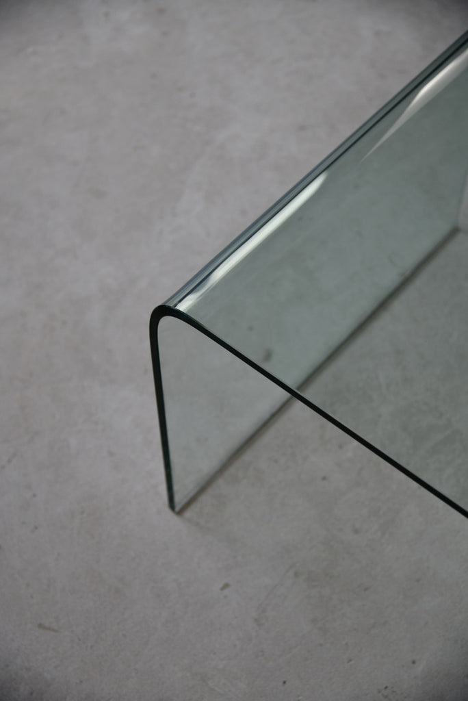 Contemporary Curved Glass Coffee Table - Kernow Furniture