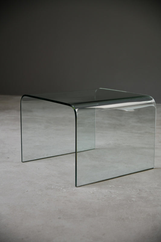 Contemporary Curved Glass Coffee Table - Kernow Furniture