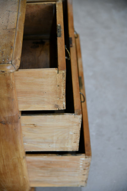 Rustic Pine Chest of Drawers - Kernow Furniture