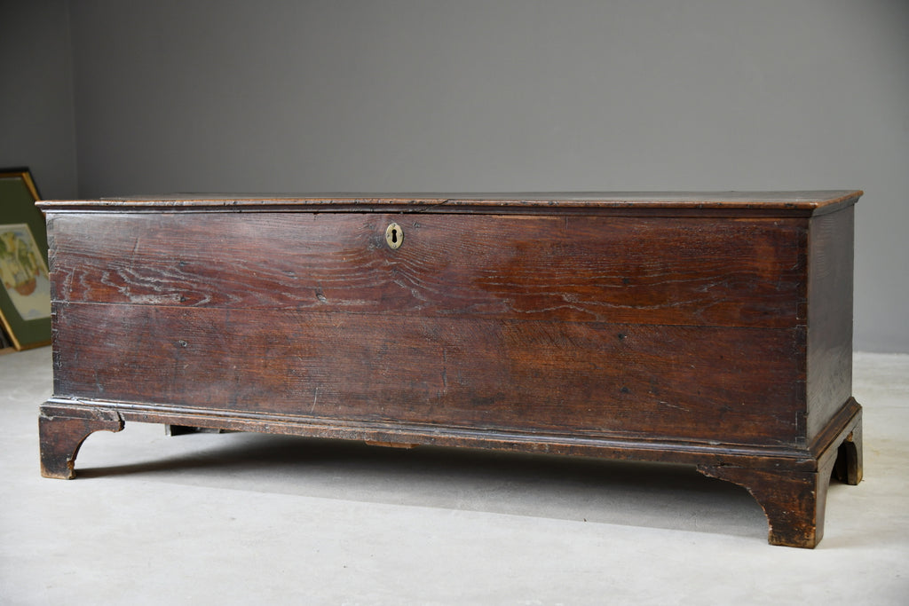 Large 6ft 18th Century Oak Coffer - Kernow Furniture