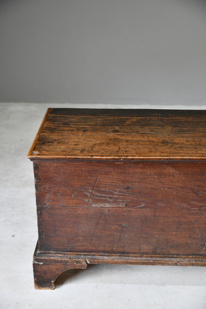 Large 6ft 18th Century Oak Coffer - Kernow Furniture