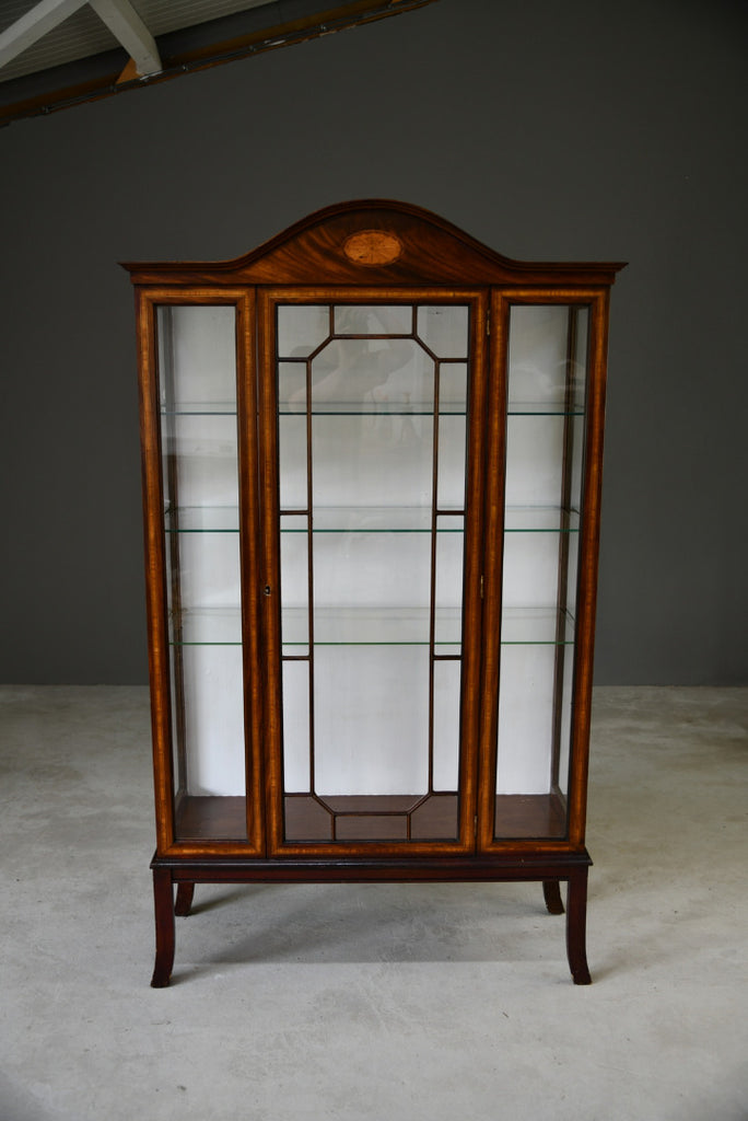 Mahogany Glazed Display Cabinet - Kernow Furniture