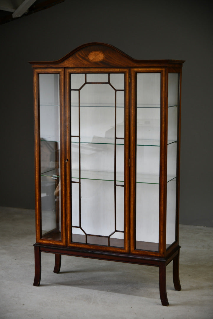 Mahogany Glazed Display Cabinet - Kernow Furniture