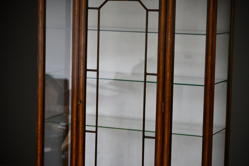 Mahogany Glazed Display Cabinet - Kernow Furniture