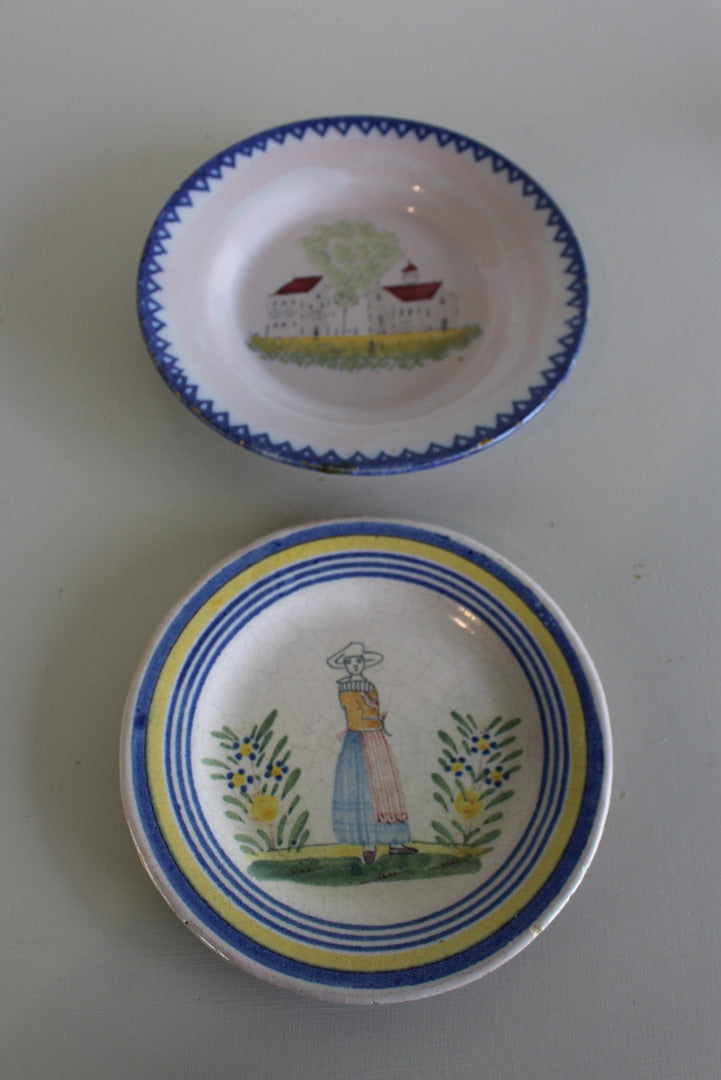 French Faience Plates - Kernow Furniture