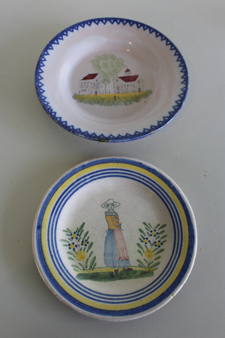 French Faience Plates - Kernow Furniture