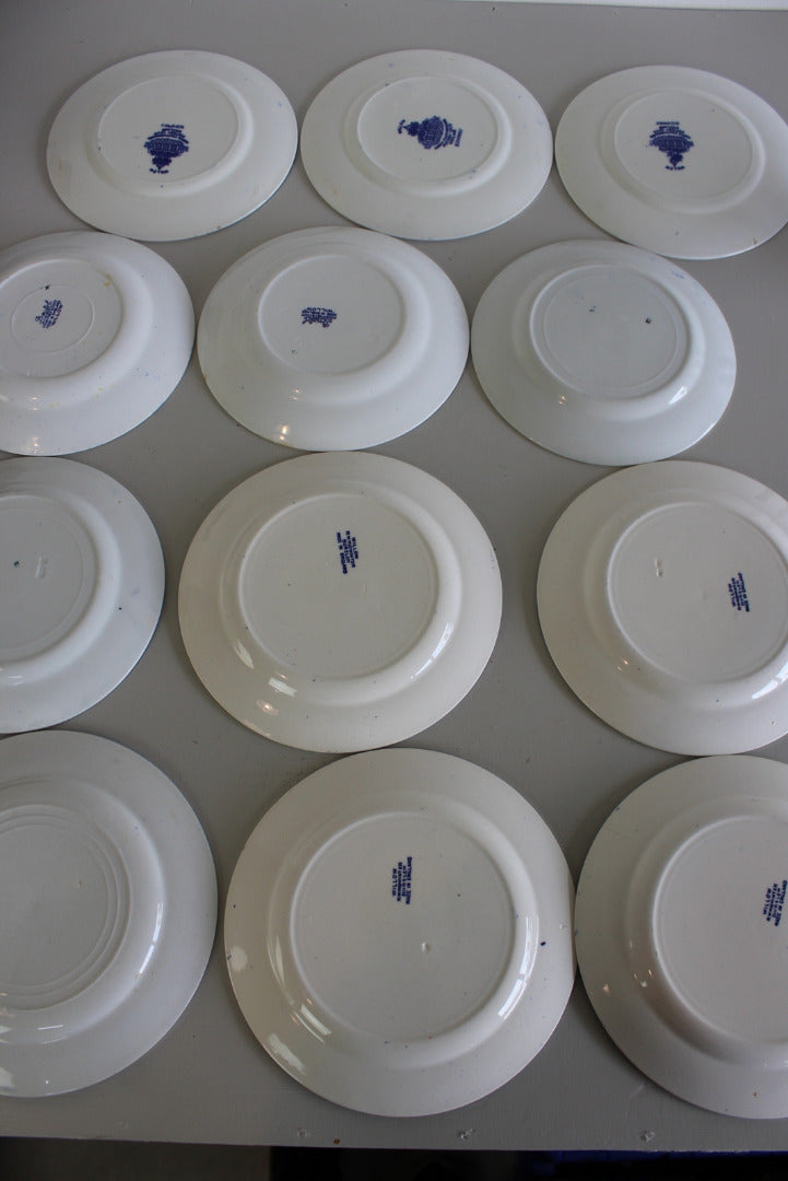 12 Assorted Willow Side Plates - Kernow Furniture