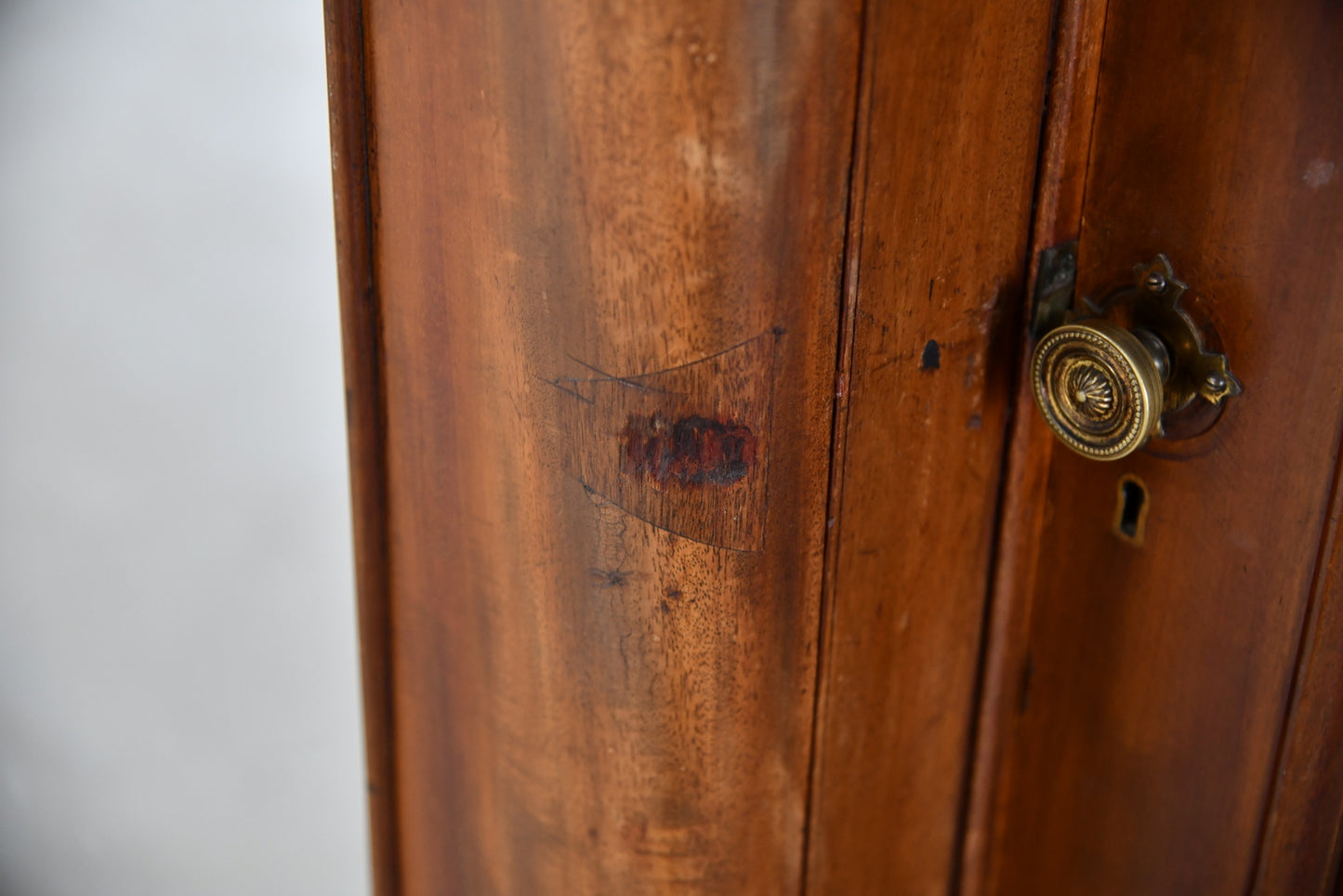 Antique Victorian Mahogany Triple Wardrobe - Kernow Furniture