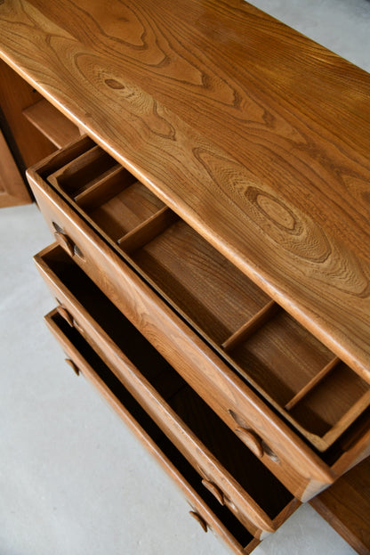 Retro Ercol Elm Sideboard - Kernow Furniture